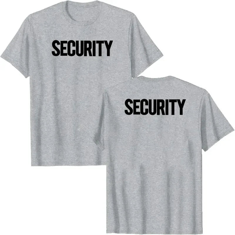 T-shirt de Sécurité avec Impression Avant et Arrière - T-shirt Homme de Uniforme pour Événements, Couvre-Vêtement, Manches Courtes - BLACKBEARD OUTDOOR INDUSTRIES