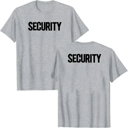 T-shirt de Sécurité avec Impression Avant et Arrière - T-shirt Homme de Uniforme pour Événements, Couvre-Vêtement, Manches Courtes - BLACKBEARD OUTDOOR INDUSTRIES