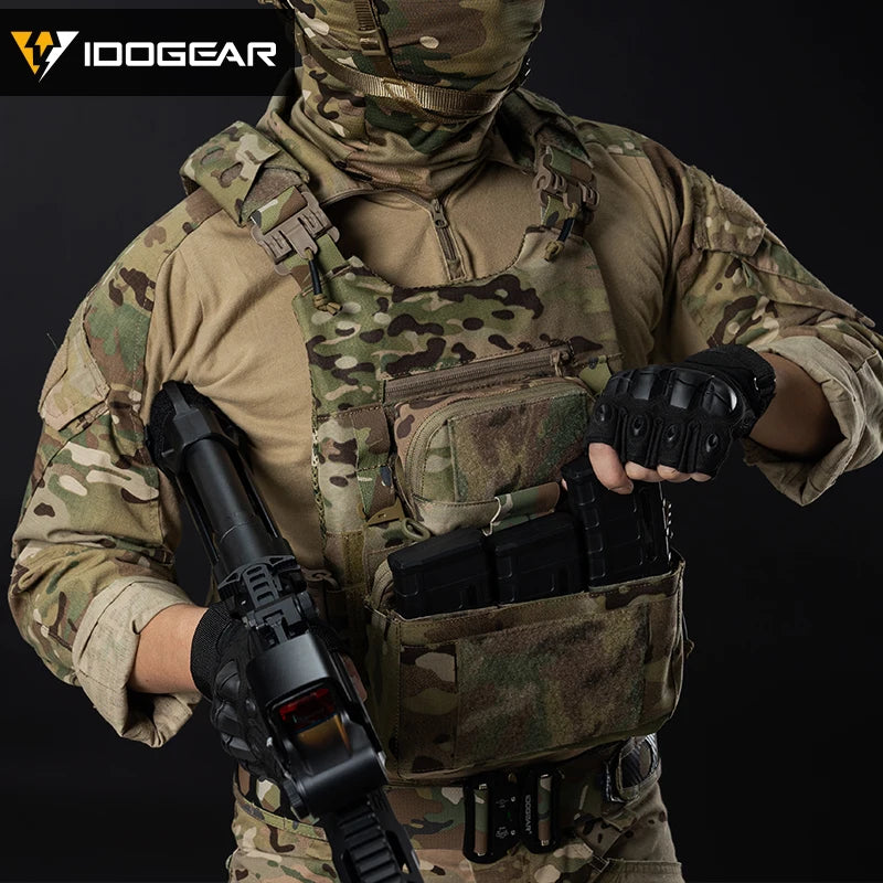 Poche à Chargeurs Tactique 5.56 Triple IDOGEAR – Modèle DOPE avec Fixation Élastique Hook & Loop - Référence 3598 - BLACKBEARD OUTDOOR INDUSTRIES