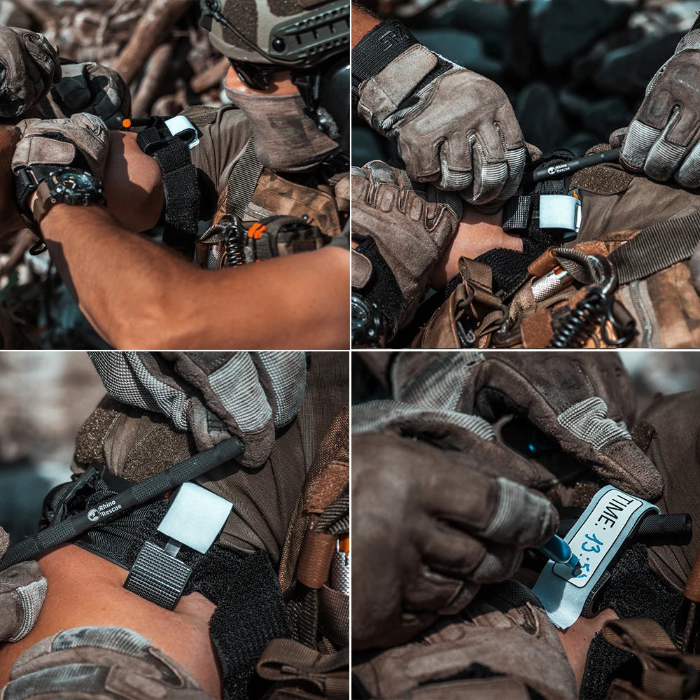 Tourniquet RHINO RESCUE – Système de Contrôle Hémostatique Rapide et Sécurisé pour Premiers Secours BLACKBEARD OUTDOOR INDUSTRIES