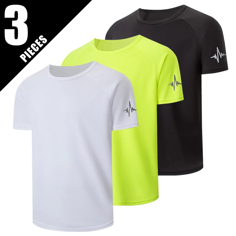 T-shirt Homme Imprimé Séchage Rapide | Respirant Manches Courtes | Coupe Ample Grande Taille | Lot de 1, 3 ou 4 - BLACKBEARD OUTDOOR INDUSTRIES