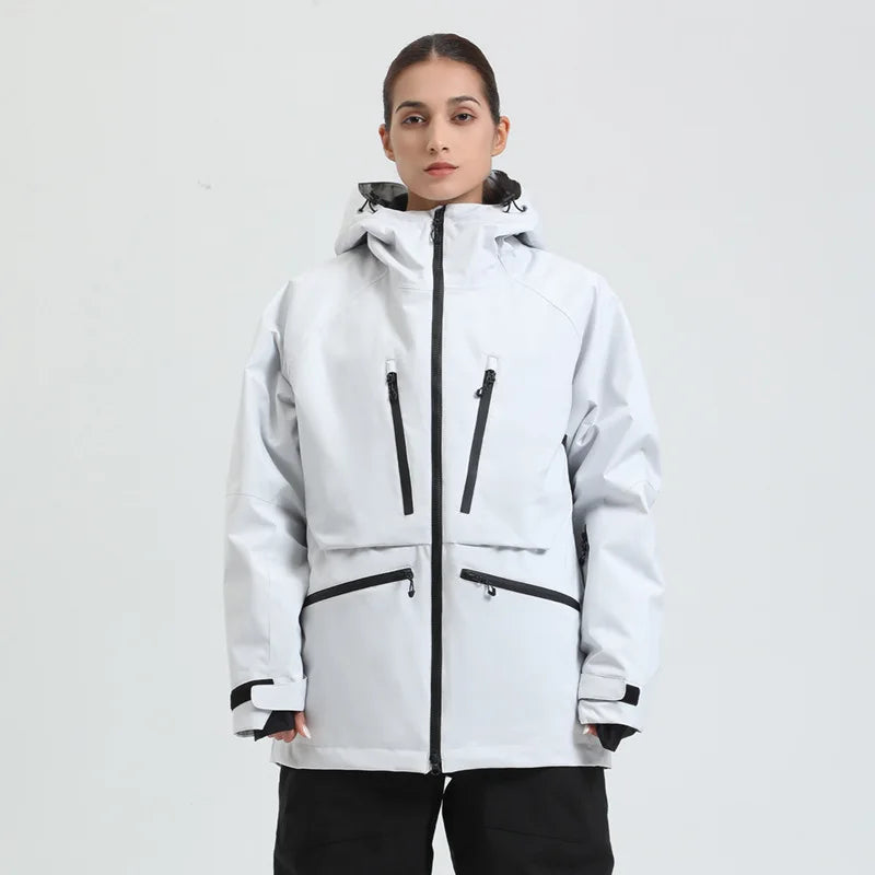 Veste de ski femme imperméable et respirante à capuche, tenue jusqu'à -30°C