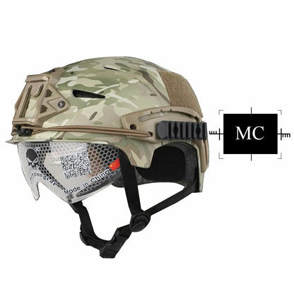 Casque type bump pour airsoft, réglable 58–64 cm