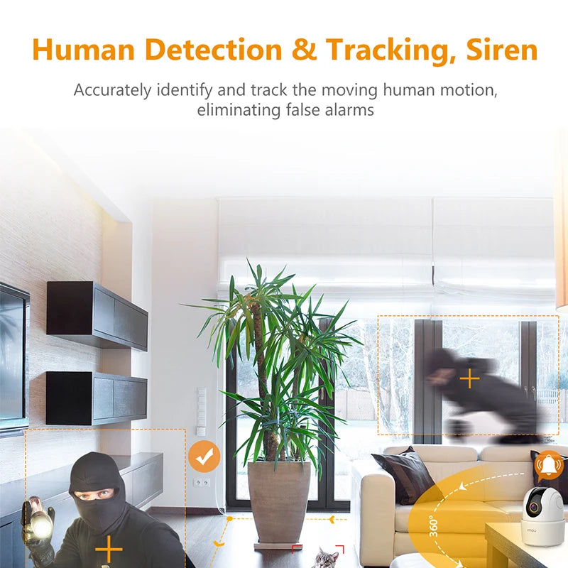 Caméra Wi-Fi Intérieure IMOU Ranger 2C 3MP – Surveillance 360° – Détection Humaine – Audio Bidirectionnel – Vision Nocturne – Suivi Intelligent – Sirène Intégrée Ma boutique