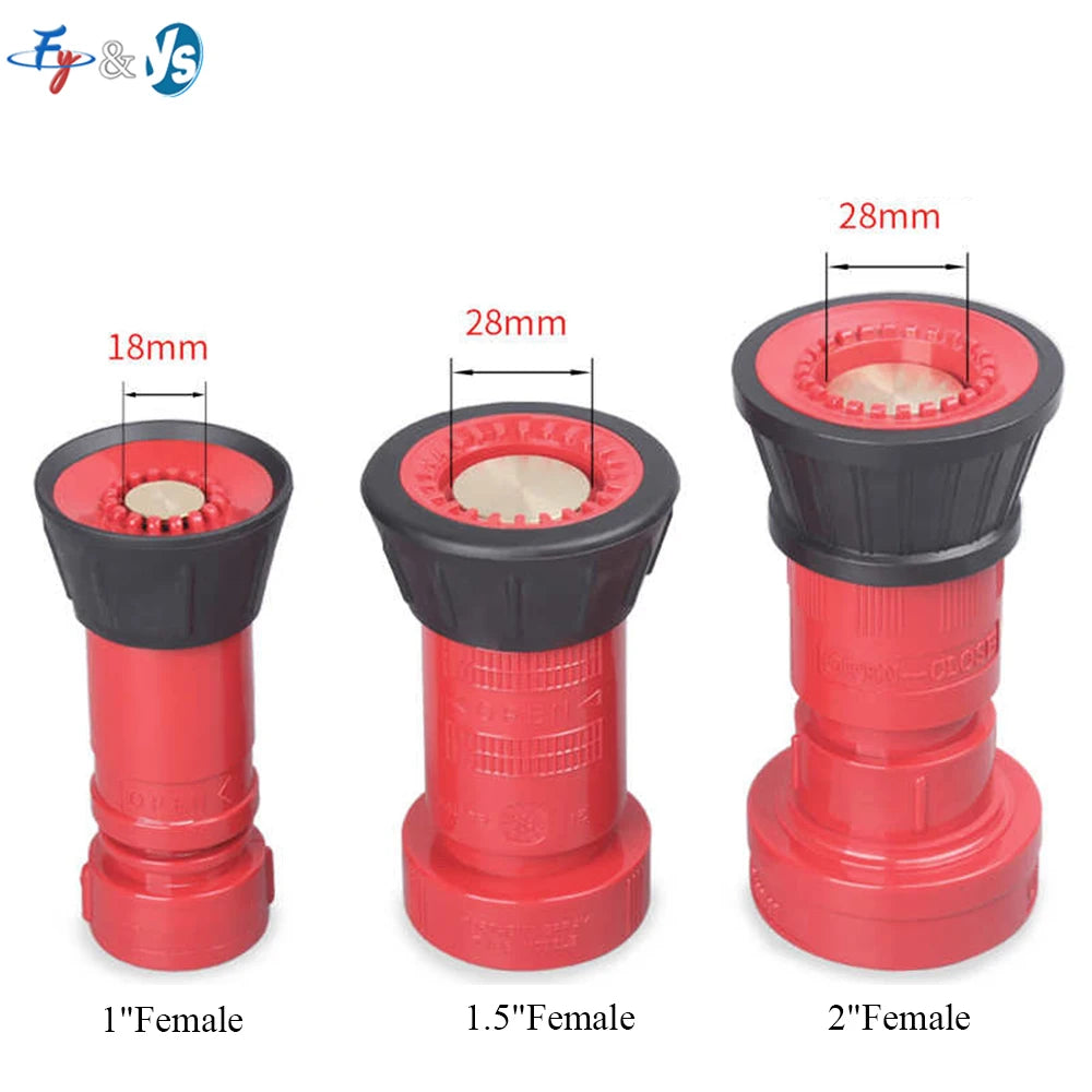 Lance d’Incendie Tête de RIA Haute Pression – Jet Plein / Brouillard, 1", 1,5" ou 2", Rouge