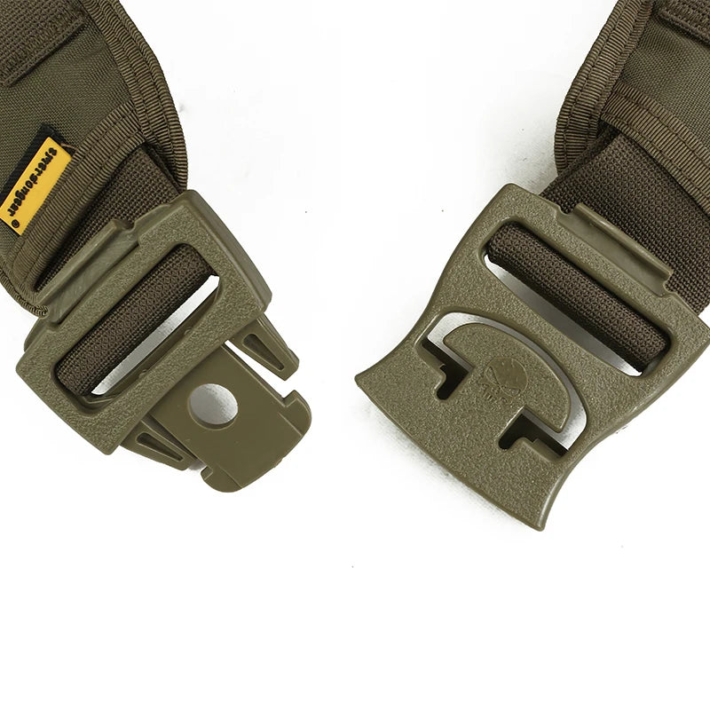 Emersongear Ceinture Tactique MOLLE avec Support Lombaire – Ceinture de Combat Modulable, Nylon Cordura 500D pour Airsoft, Chasse, et Activités Extérieures BLACKBEARD OUTDOOR INDUSTRIES