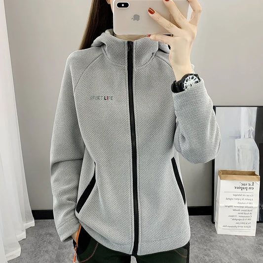 Veste Polaire Femme Chaude à Capuche Outdoor Hiver - BLACKBEARD OUTDOOR INDUSTRIES