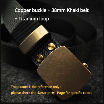 Ceinture Tactique en Nylon avec Boucle Automatique en Titane Pur (35/38 mm) Ma boutique