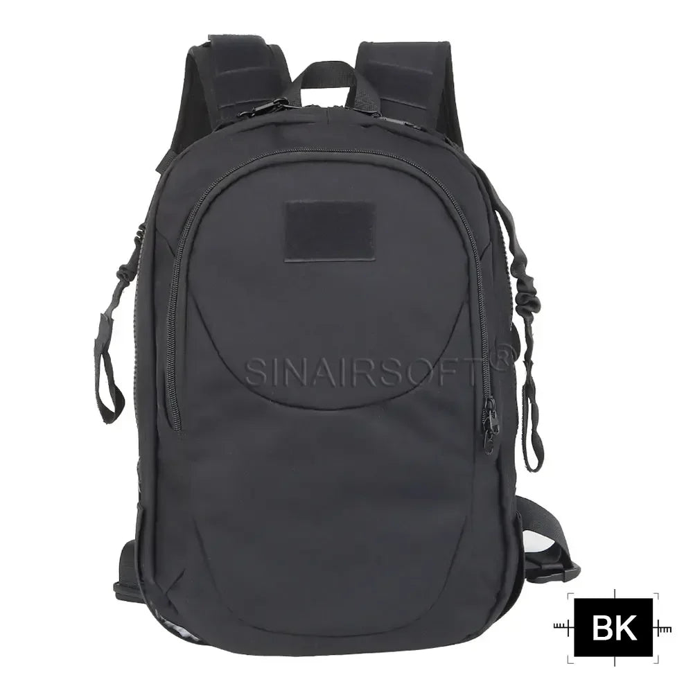 SINAIRSOFT sac à dos porte plaque 2‑en‑1 – se transforme en gilet tactique en secondes, tissu Oxford résistant, libération rapide (Noir/Dark Earth) - BLACKBEARD OUTDOOR INDUSTRIES