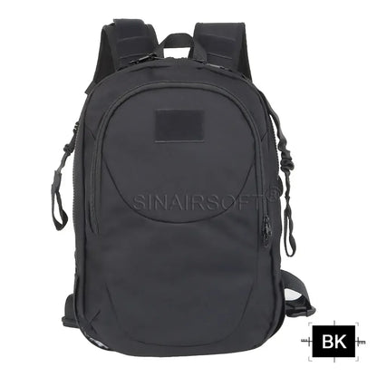 SINAIRSOFT sac à dos porte plaque 2‑en‑1 – se transforme en gilet tactique en secondes, tissu Oxford résistant, libération rapide (Noir/Dark Earth) - BLACKBEARD OUTDOOR INDUSTRIES