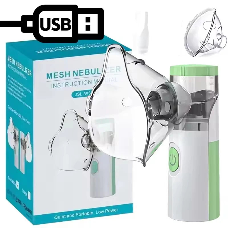 Nébuliseur Portable Silencieux – Inhalateur Atomiseur Adulte & Enfant | Asthme & Urgence