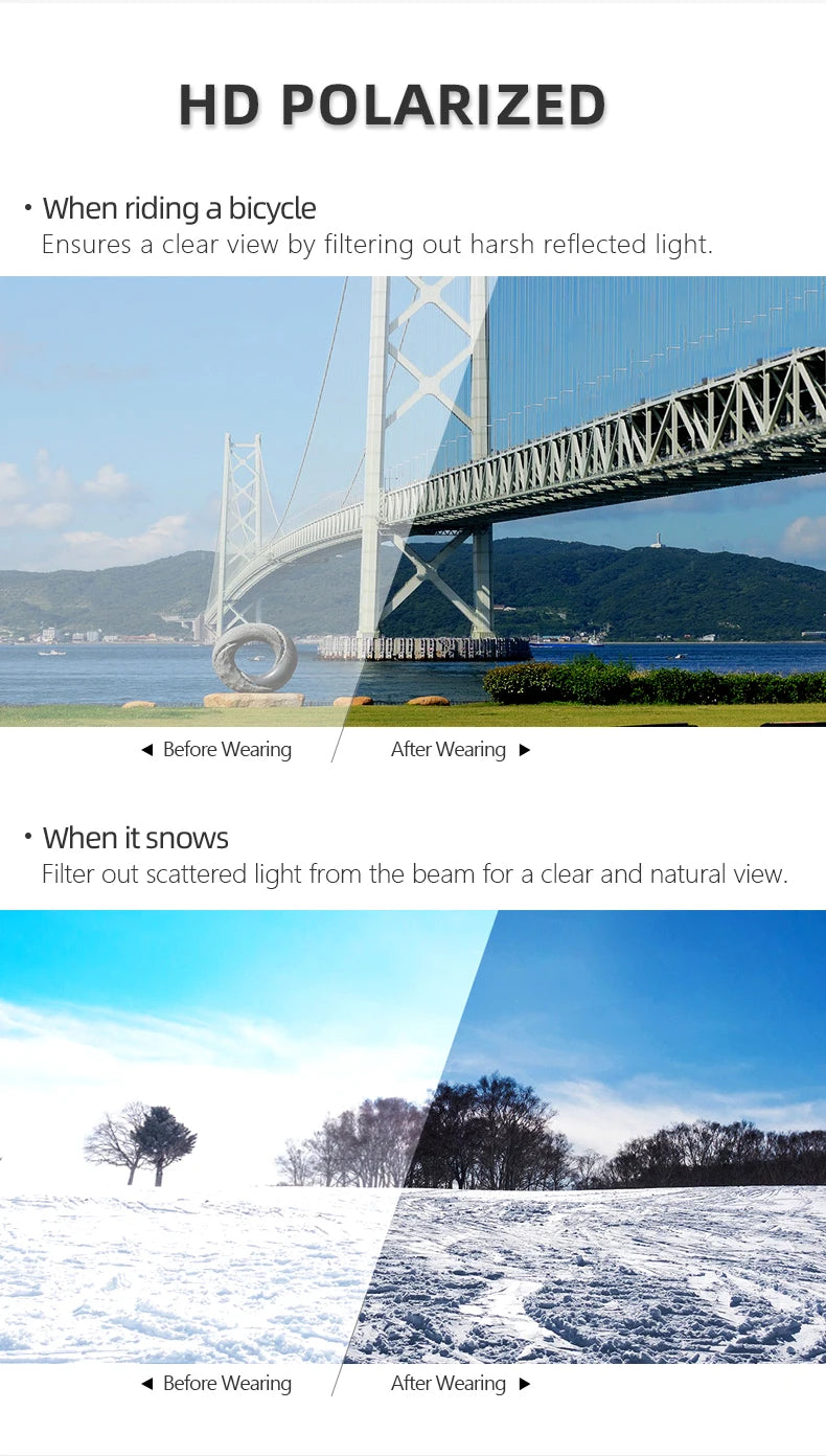 Lunettes de Cyclisme Polarisées Photochromiques M301 — Performance et Protection Totales pour les Passionnés de Plein Air - BLACKBEARD OUTDOOR INDUSTRIES