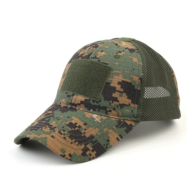 Casquette Multicam Camouflage Outdoor – Réglable, Maille Respirante – Tactique, Airsoft, Pêche, Chasse, Randonnée, Basket - BLACKBEARD OUTDOOR INDUSTRIES