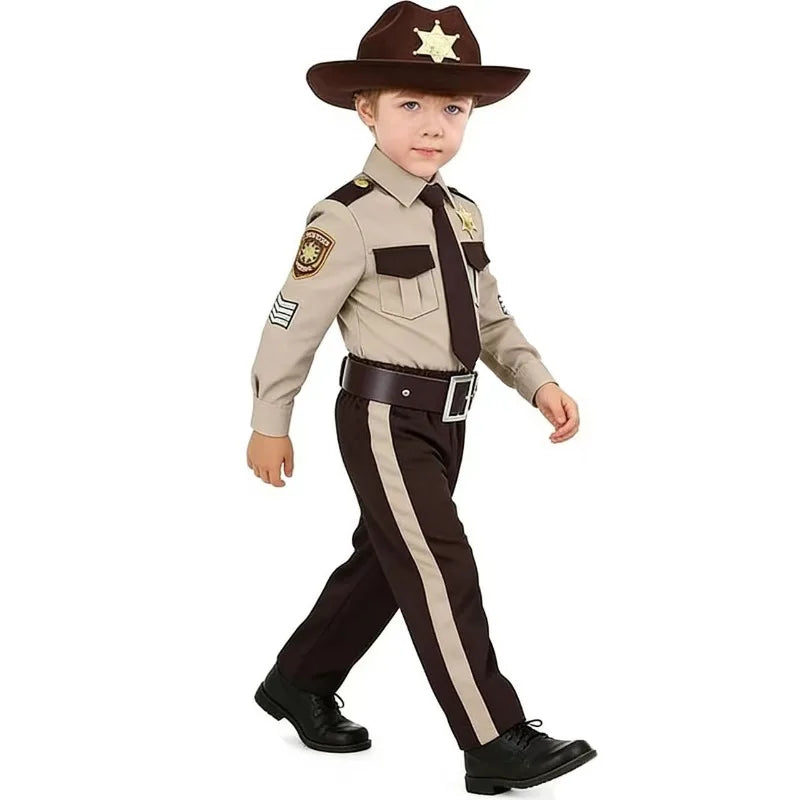 Costume Policier Garçon Cosplay – Uniforme Police Classique Halloween & Scène - BLACKBEARD OUTDOOR INDUSTRIES