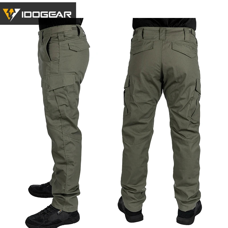 Pantalon tactique IDOGEAR leger respirant slim fit outdoor vue complete