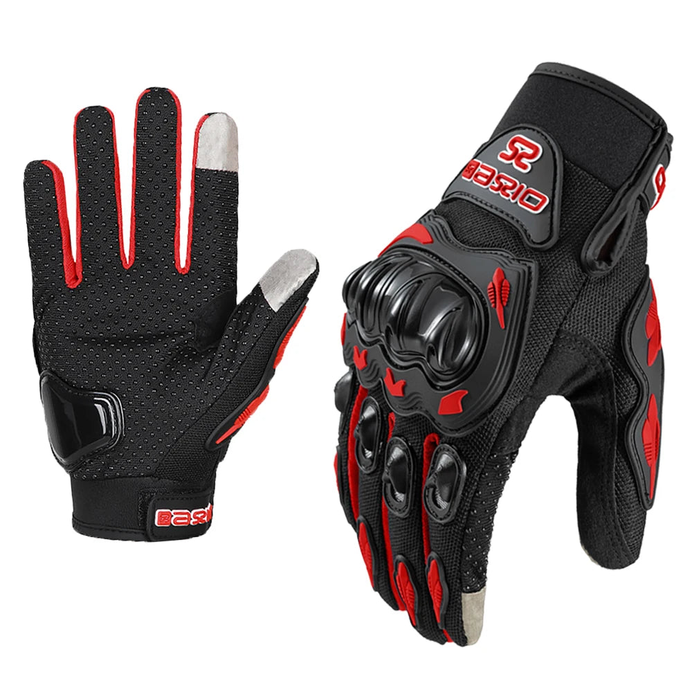 Gants Moto Été Respirants SUOMY – Plein Doigt Tactile Anti-Dérapant Motocross