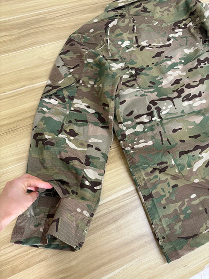 Veste de treillis militaire camouflage multicam, unisexe