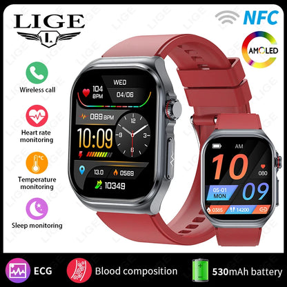 LIGE ET585 – Montre Connectée AMOLED Homme & Femme - BLACKBEARD OUTDOOR INDUSTRIES