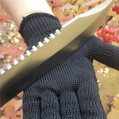 1 paire de gants anti coupures inox & fibre PE – respirants, antidérapants, pour cuisine, boucherie & bricolage - BLACKBEARD OUTDOOR INDUSTRIES