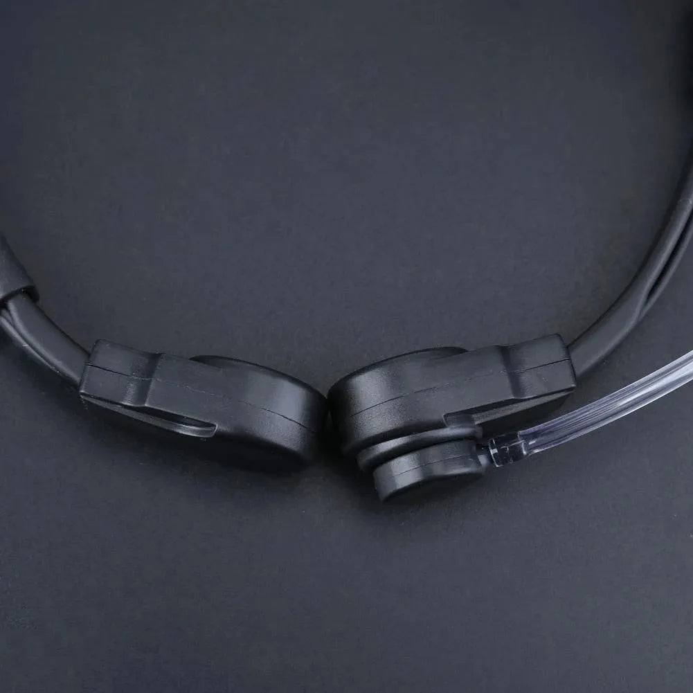 Microphone Laryngé Réglable avec Tube Acoustique 3.5mm + PTT Doigt – Micro-casque Discret pour Téléphone Mobile - BLACKBEARD OUTDOOR INDUSTRIES