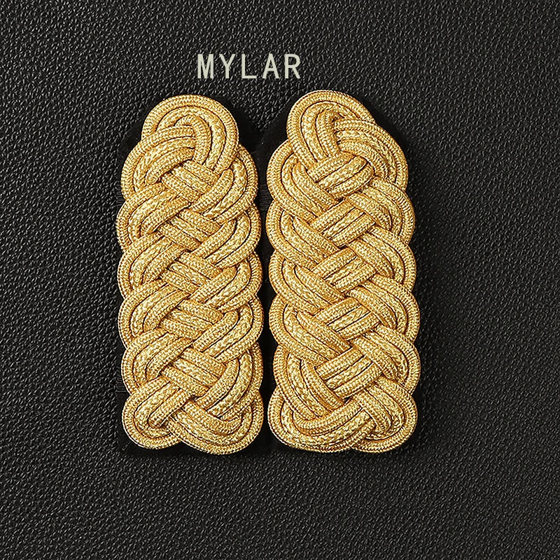 Épaulettes à franges et aiguillette dorées – Ensemble de cérémonie Bullion