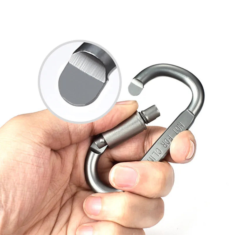 Set de 4 Mousquetons en Aluminium Alliage – Clip Porte-Clés Camping & Survie EDC - BLACKBEARD OUTDOOR INDUSTRIES