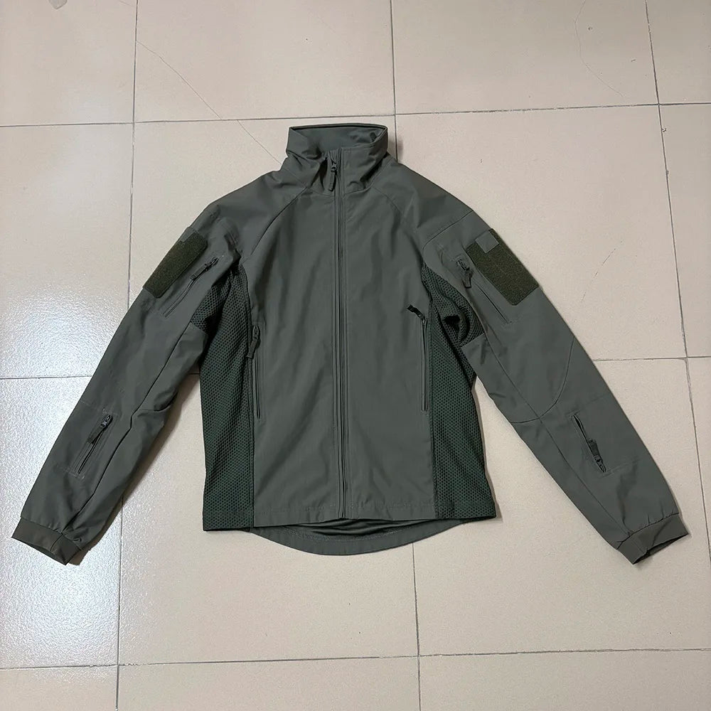 Veste Softshell Tactique Camouflage Delta - Imperméable et Respirante