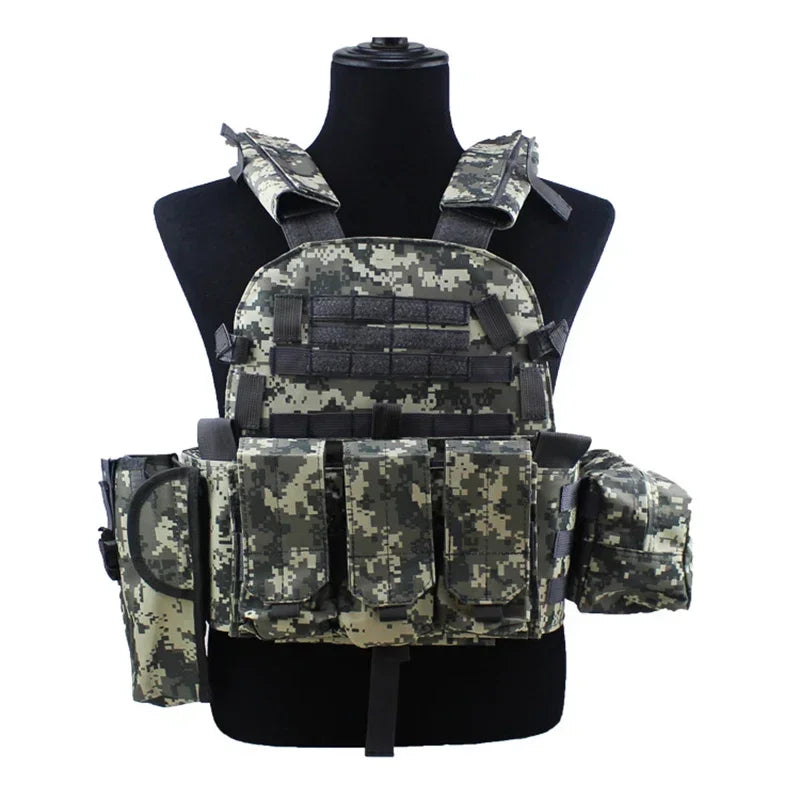 Gilet porte-plaques tactique 6094 MOLLE réglable