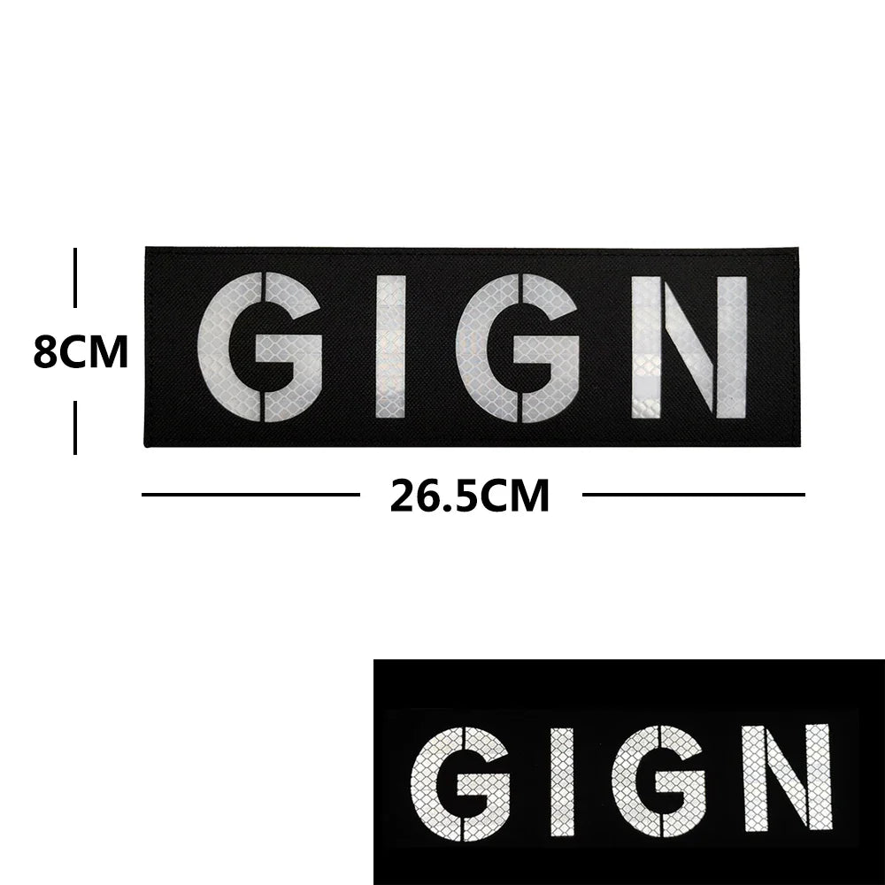 Patch Tactique France GIGN Infrared – Brodé avec Drapeau et Effet Réfléchissant IR - BLACKBEARD OUTDOOR INDUSTRIES