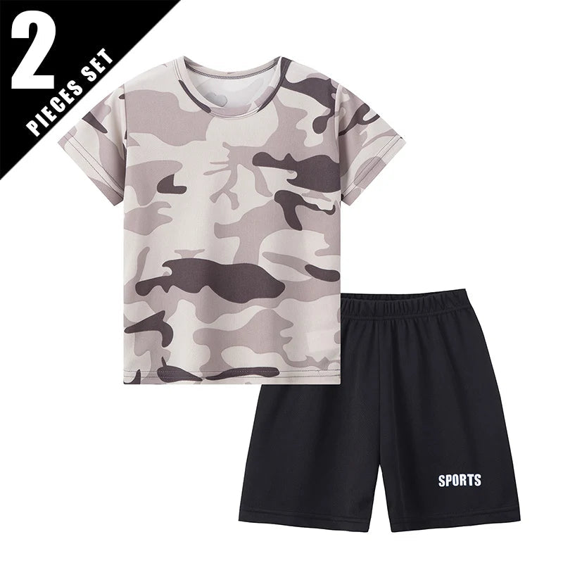 2-Pcs ensemble pour enfants camouflage en polyester Ma boutique