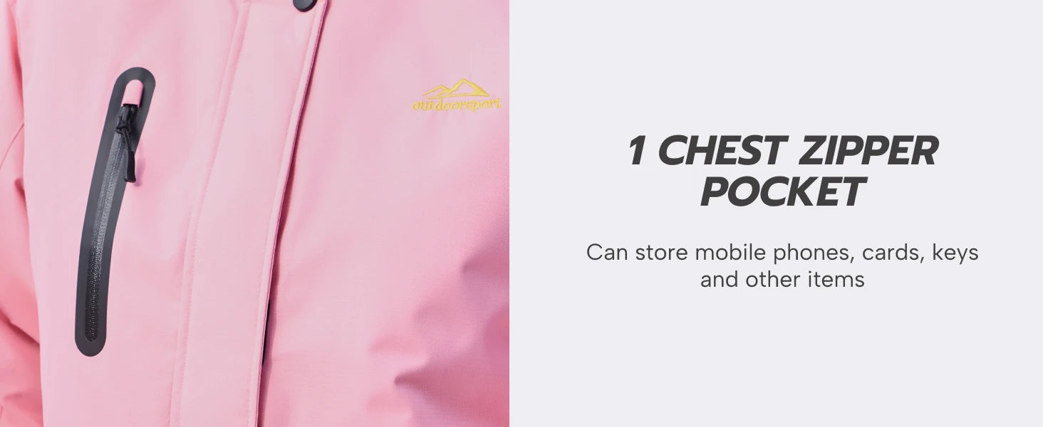 Veste Parka Hivernale TACVASEN pour Femme – Manteau à Capuche en Polaire, Imperméable et Coupe-Vent avec 5 Poches Zippées pour Ski et Snowboard - BLACKBEARD OUTDOOR INDUSTRIES