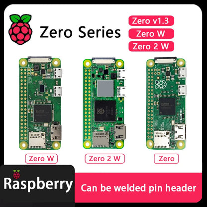 Carte Raspberry Pi Zero Officielle – Zero / Zero W / Zero 2 W / Zero-Solder / Zero W-Solder avec Header Soudé – 512 Mo RAM – Puce Broadcom Ma boutique