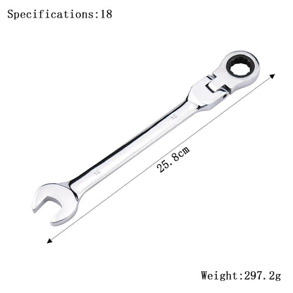 Clé à Cliquet Flexible 72 Dents en Acier Chrome Vanadium – 6 à 27 mm - BLACKBEARD OUTDOOR INDUSTRIES