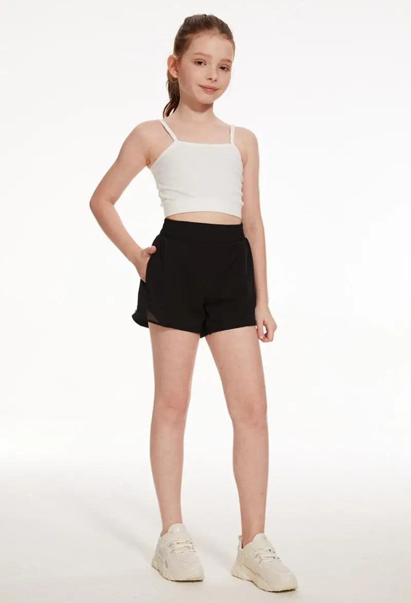 short de sport fille polyester Drytech Ma boutique