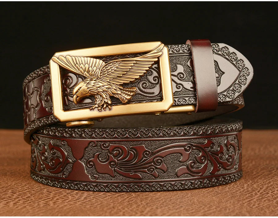 Ceinture en Cuir Véritable SupSindy - Luxe avec Boucle Métallique Ma boutique