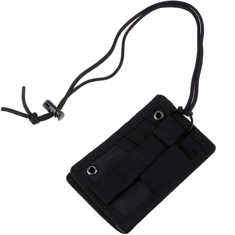 Porte-Carte ID Tactique Militaire MOLLE – Double Zip, Porte-Stylo, Tour de Cou - BLACKBEARD OUTDOOR INDUSTRIES