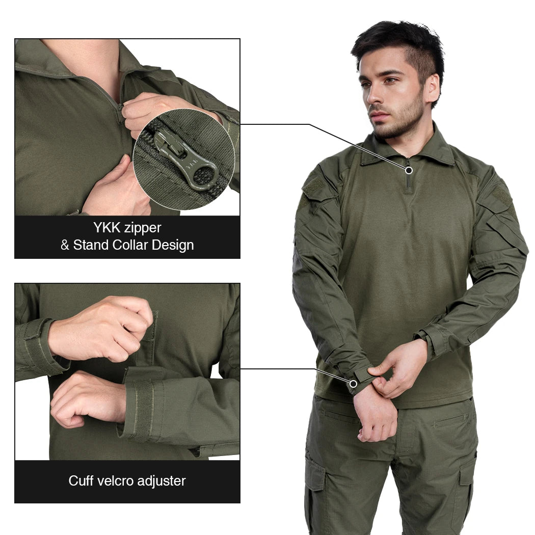 Chemise tactique IDOGEAR G3 combat avec coudières airsoft - BLACKBEARD OUTDOOR INDUSTRIES