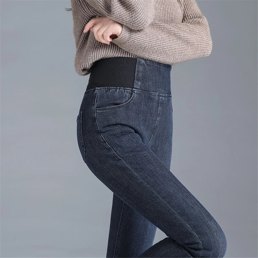 Jean Femme Grande Taille 26–38 | Skinny Fit Taille Haute – Style Coréen Casual - BLACKBEARD OUTDOOR INDUSTRIES