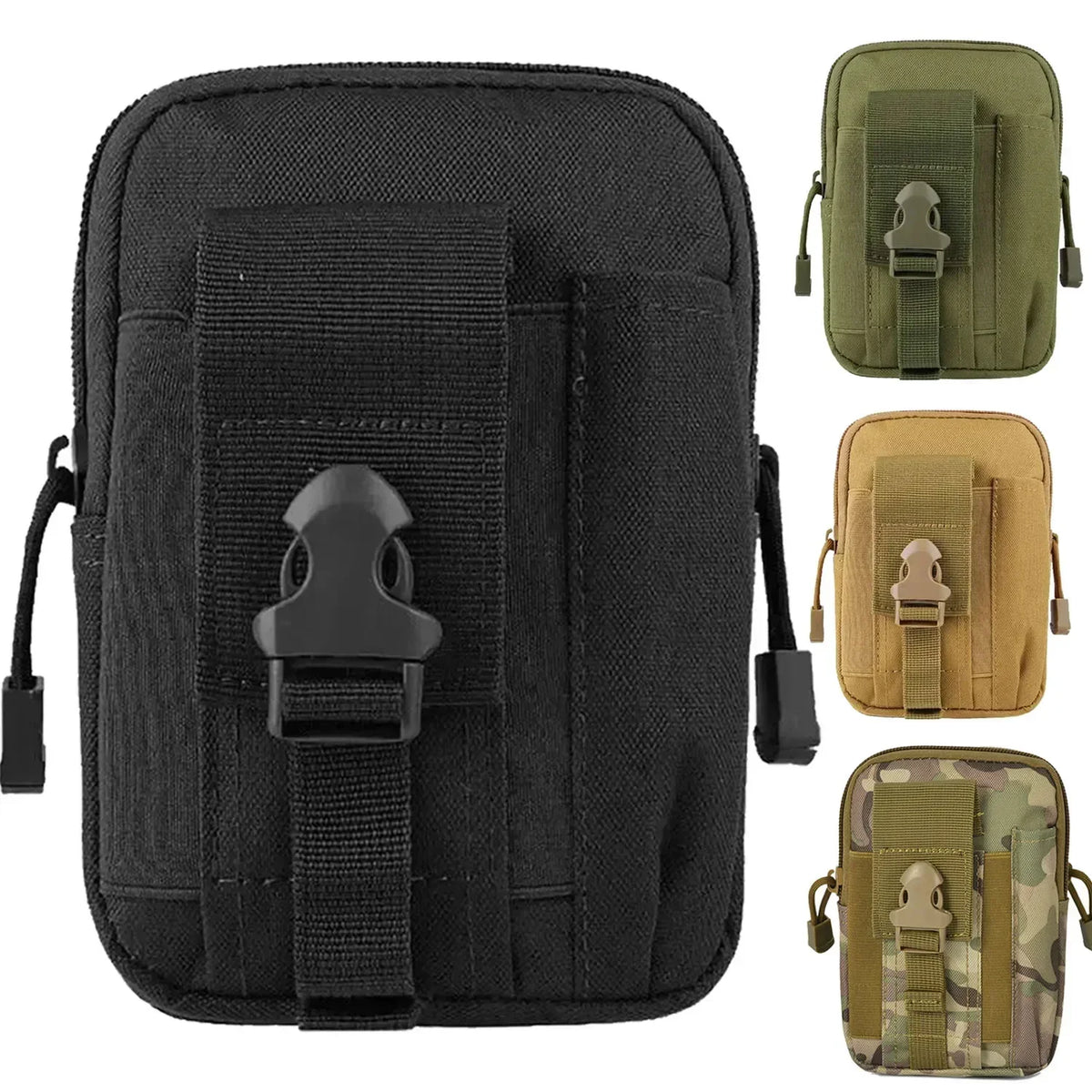 Pochette EDC tactique MOLLE pour téléphone et accessoires