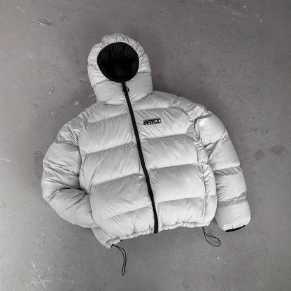 Doudoune réversible unisexe hiver à capuche - veste matelassée coupe-vent
