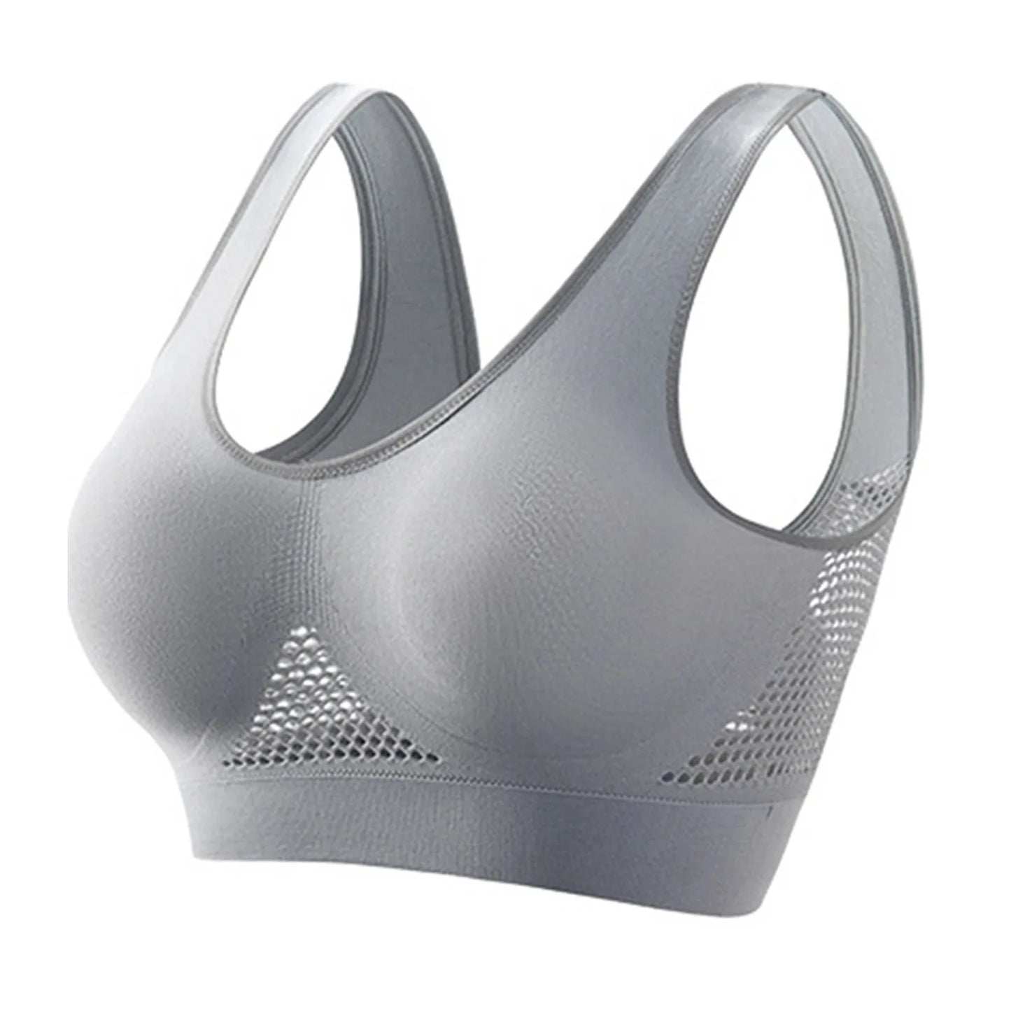 Brassière Sport Femme Sans Armature – Soutien-gorge Yoga Running Grande Taille S–5XL
