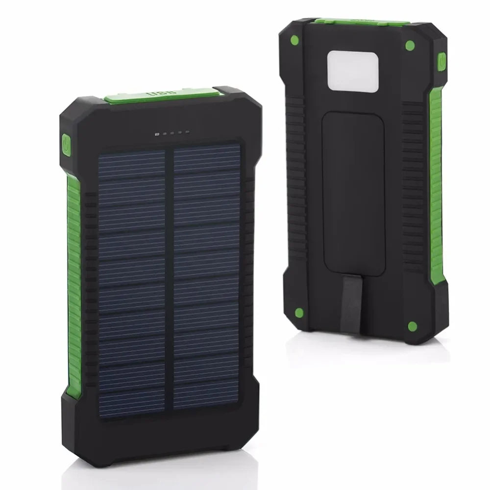 Power Bank Solaire 20 000mAh Étanche – Chargeur d'Urgence avec LED SOS & Boussole - BLACKBEARD OUTDOOR INDUSTRIES