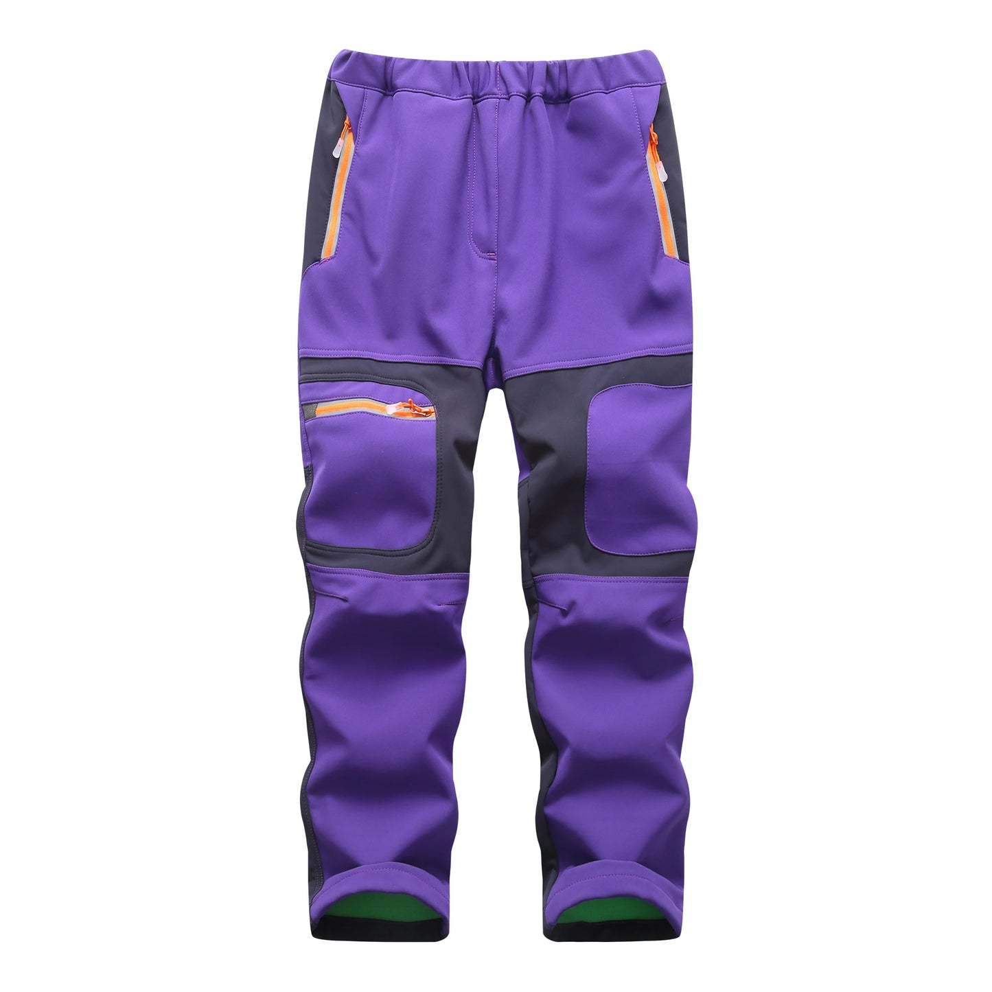 Pantalon Sport Enfant Soft Shell Imperméable Patchwork – Randonnée Escalade – Unisexe – 3 à 14 Ans
