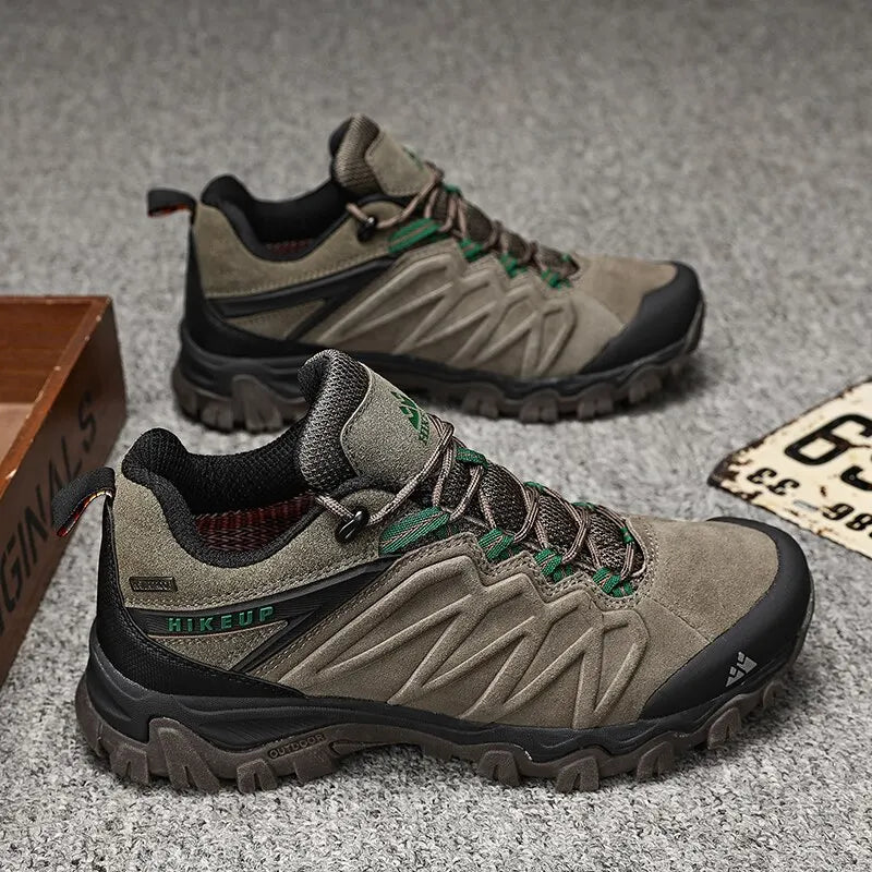 Chaussures de Randonnée Homme HIKEUP - Cuir Respirant, Confort Outdoor