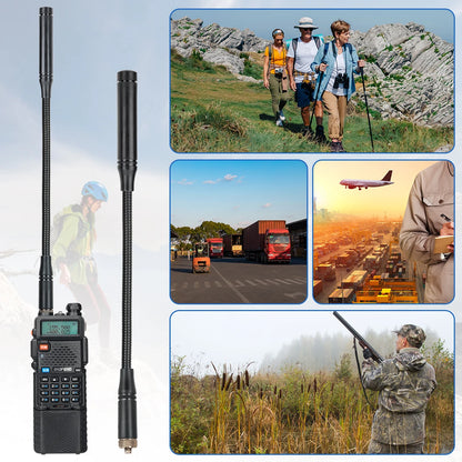 Antenne Gooseneck Tactique Baofeng UV-25 SMA-Femelle VHF/UHF – 5 dBi