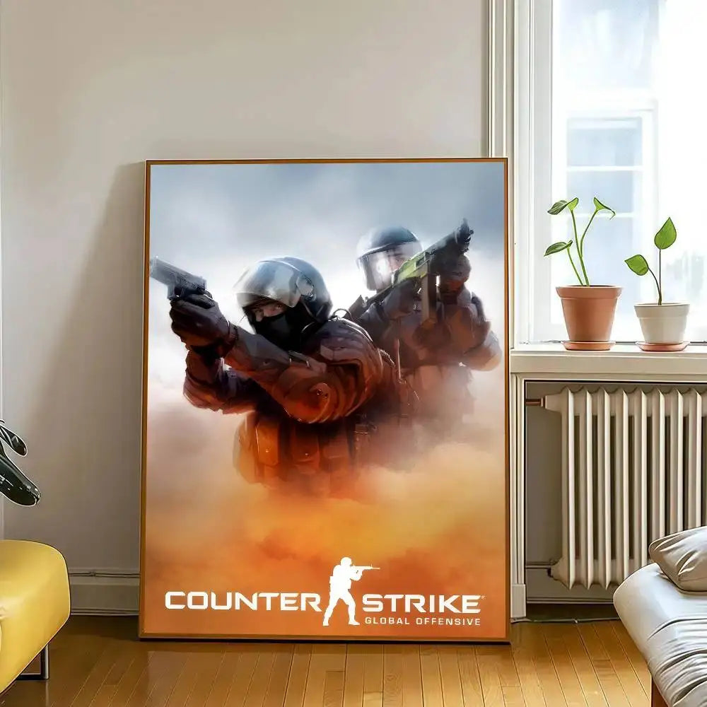 Poster Counter-Strike CS2 – Affiche Murale HD Gaming, Décoration Salon, Bureau & Chambre (Sans Cadre)
