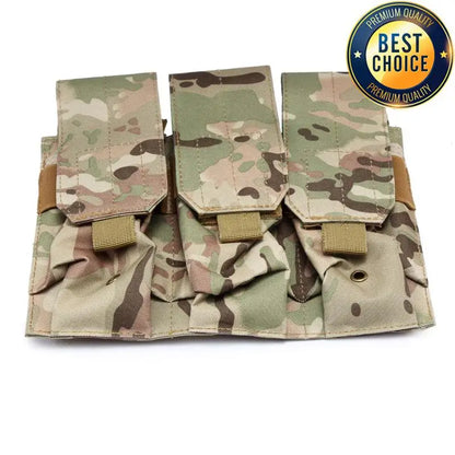 Tactical MOLLE 5.56mm Magazine Pouch – Double/Triple Mag Pouch pour M4, AR15, CS Rifle, Paintball & Chasse - BLACKBEARD OUTDOOR INDUSTRIES