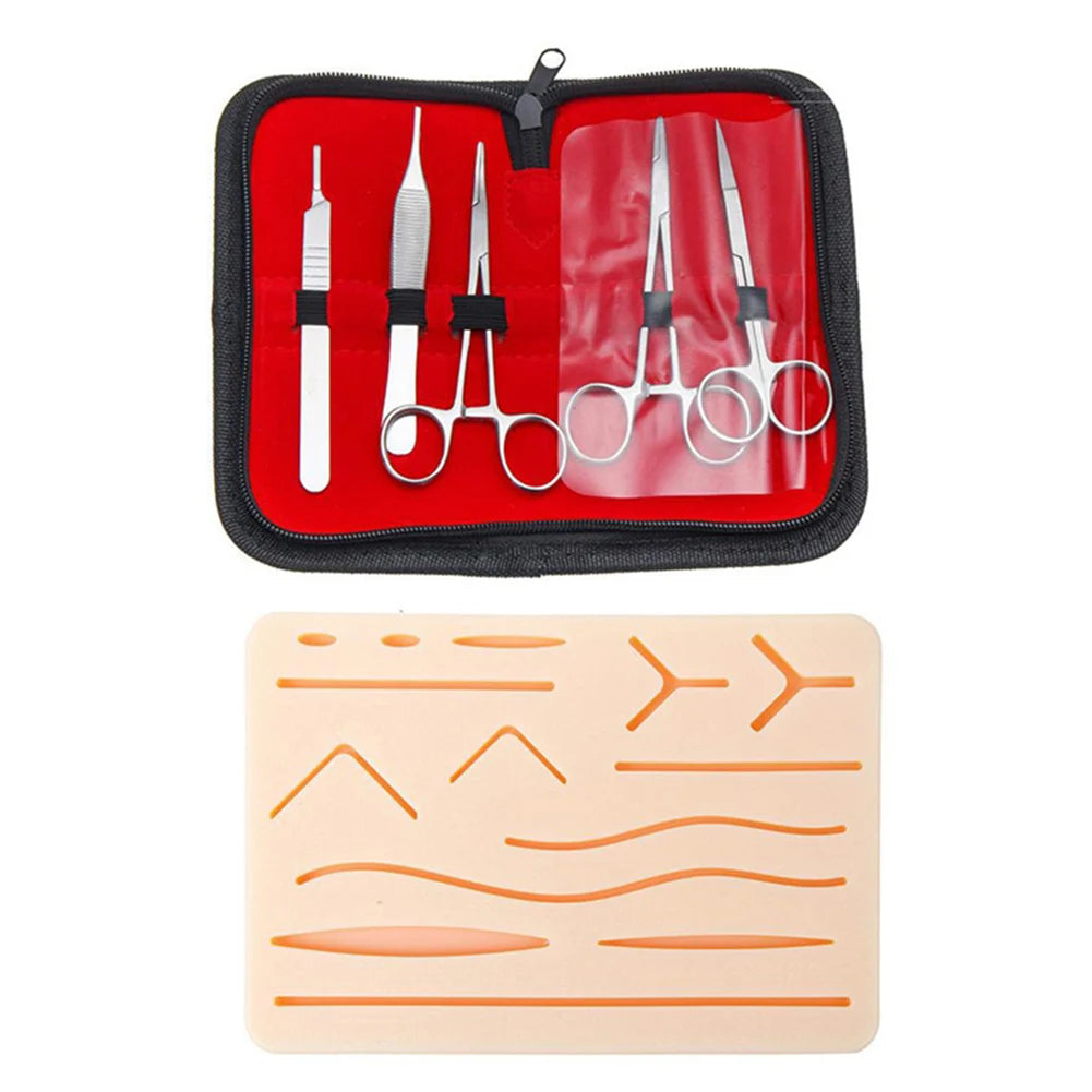 Kit de Pratique de Suture pour Étudiants en Médecine - Formation Chirurgicale avec Simulateur de Peau, Ensemble d'Outils d'Enseignement et Matériel Éducatif - BLACKBEARD OUTDOOR INDUSTRIES