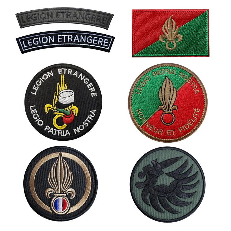 Patch Brodé Légion Étrangère France – Insigne Tactique Hook & Loop | +50 Modèles