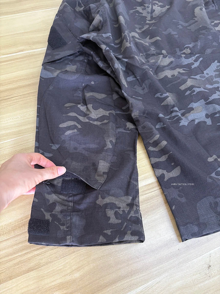 Veste de treillis militaire camouflage multicam, unisexe